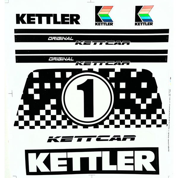 KETTLER KETTCAR RETRO Aufkleber