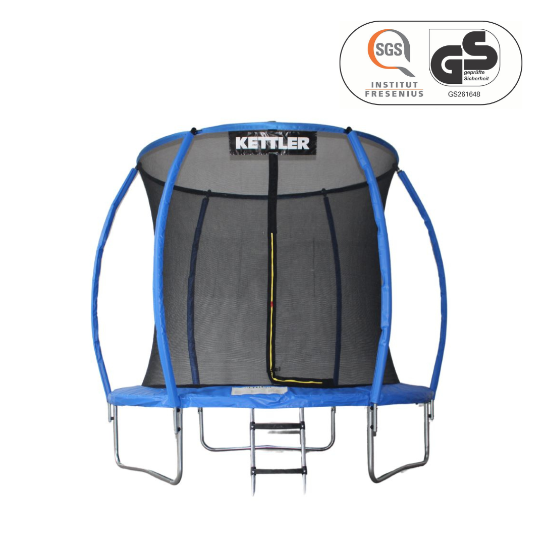 KETTLER Trampolin Jump 244 Blau - GS geprüft und zertifiziert