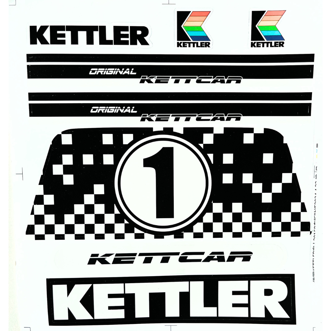 KETTLER KETTCAR RETRO Aufkleber