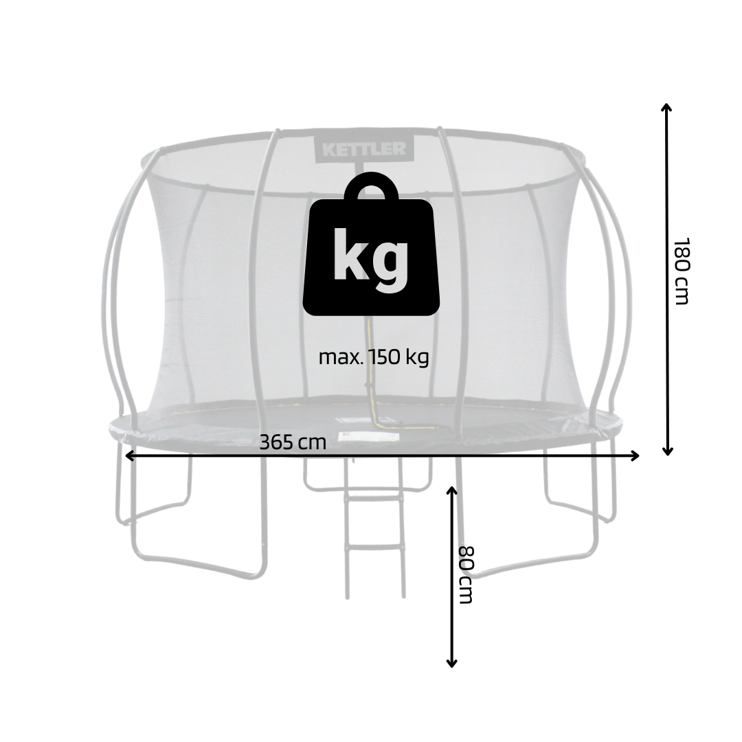 KETTLER Outdoor-trampoline JUMP 365 – Afbeelding 8