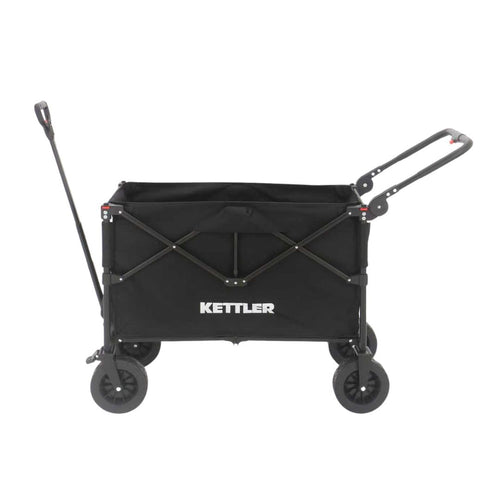 Seitenansicht des Kettler Bollerwagen EASY ohne Verdeck in Schwarz
