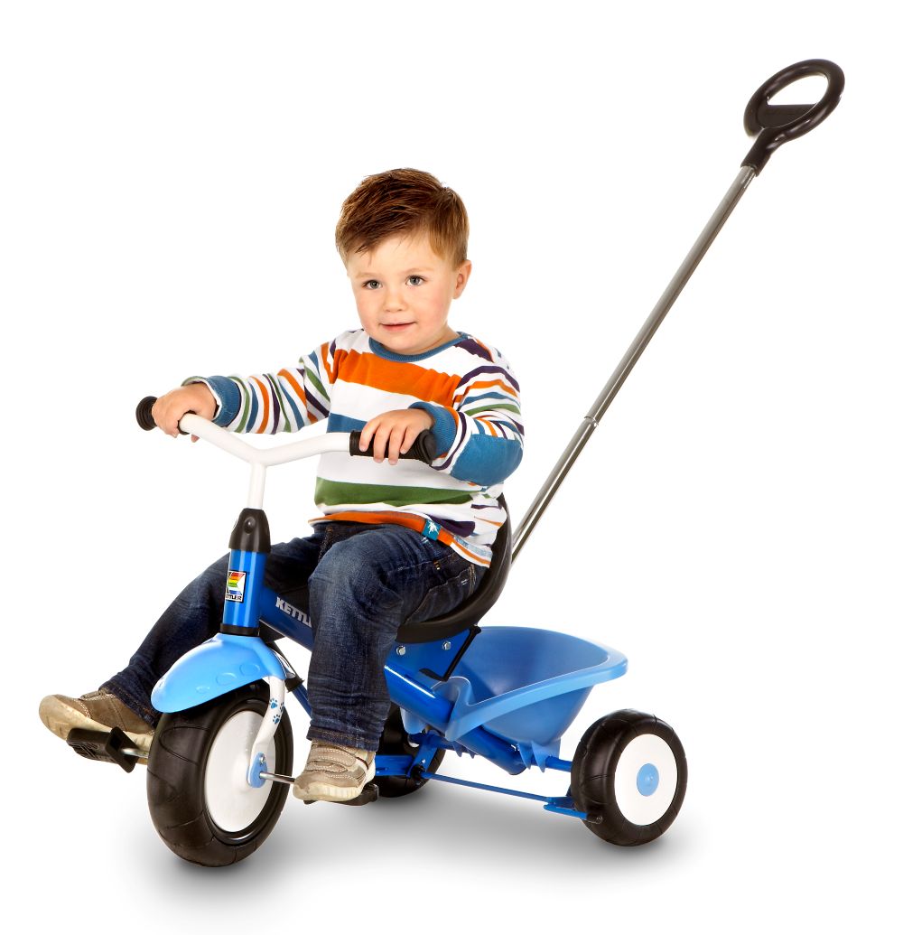 KETTLER Dreirad Funtrike Waldi mit Junge bei der Fahrt 