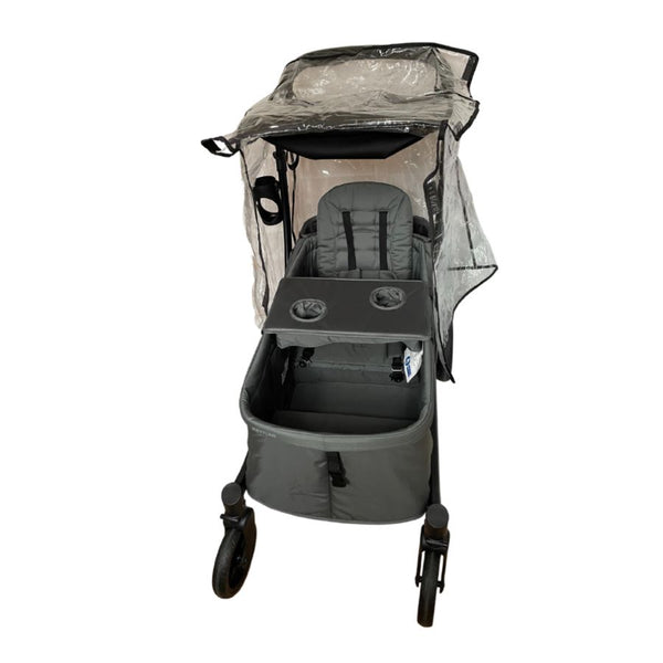 Carrito plegable KETTLER COMPACT Capota para la lluvia: vista frontal del carrito con la capota abierta