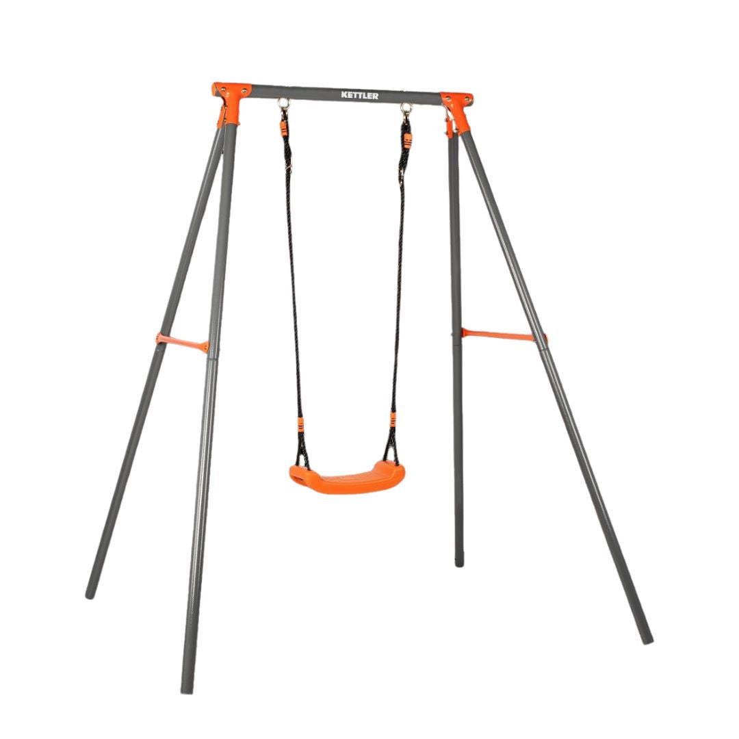 KETTLER Schaukel Single in grau orange - Seitliche Darstellung. Hochwertige Materialien