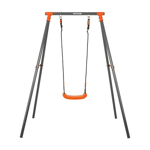 KETTLER Schaukel Single in grau orange - Robuste Einzelschaukel für den Garten, aus hochwertigem Material gefertigt. Perfekt für Kinder die gerne im Freien schaukeln.