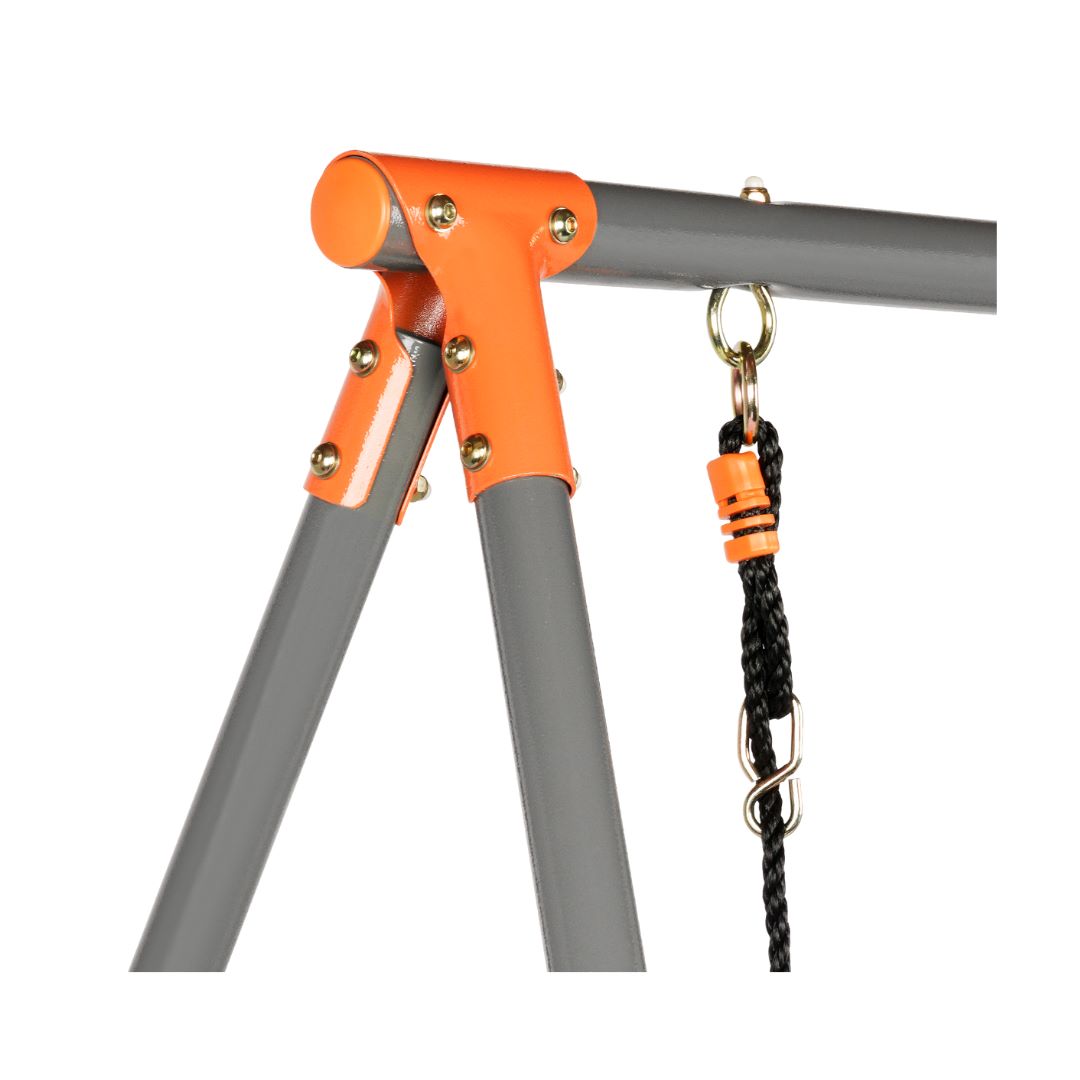 KETTLER Schaukel Single in grau/orange - Verschraubungen an Metallgeste