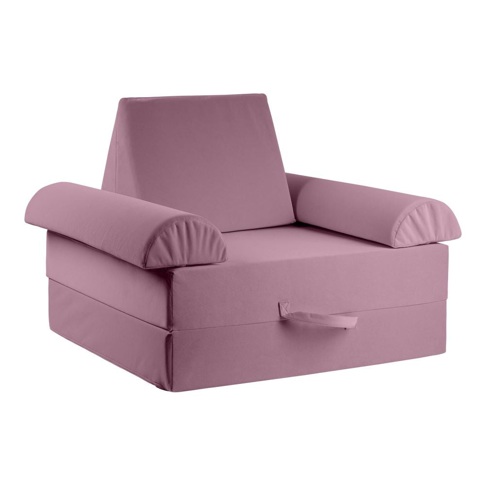 KETTLER Spielsofa KREATY Dusty Rose - Ansicht als Sessel mit Rückenlehne und Armlehne