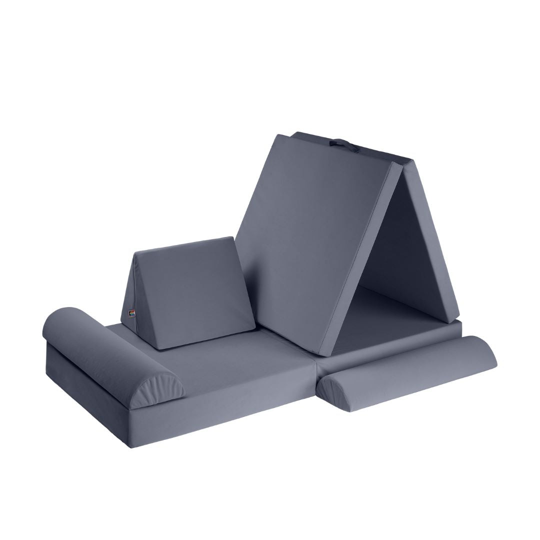 KETTLER Spielsofa KREATY Grau - Vielseitiges und bequemes Spielsofa für Kinder. Robuste Verarbeitung und kinderfreundliche Materialien. Waschbare Bezüge