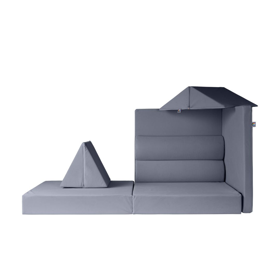 KETTLER Spielsofa KREATY Grau - Ansicht der Leseecke des Spielsofas