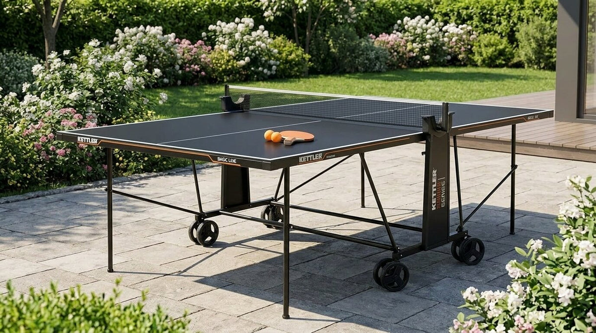 KETTLER Tischtennisplatte Basic Outdoor im Einsatz