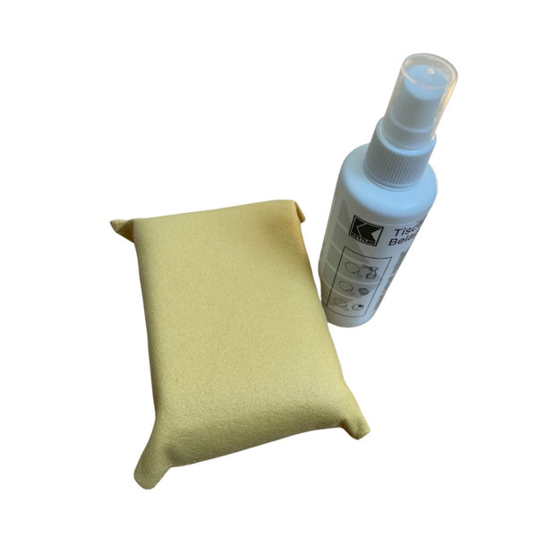 KETTLER Set de limpieza para raquetas de tenis de mesa compuesto por un spray y una esponja de limpieza para el cuidado y la limpieza de las raquetas de tenis de mesa.