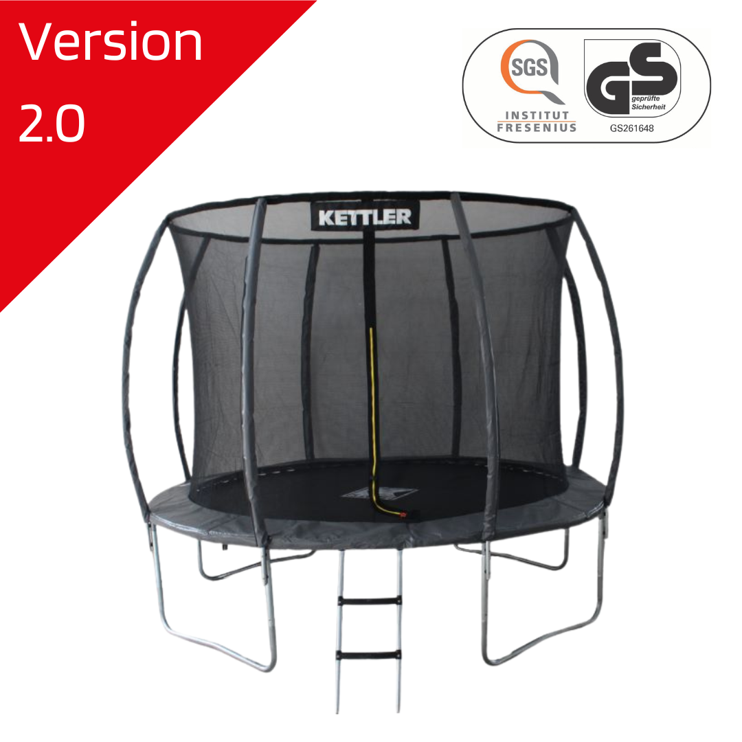 KETTLER Trampolin JUMP 305 Grau - GS geprüft