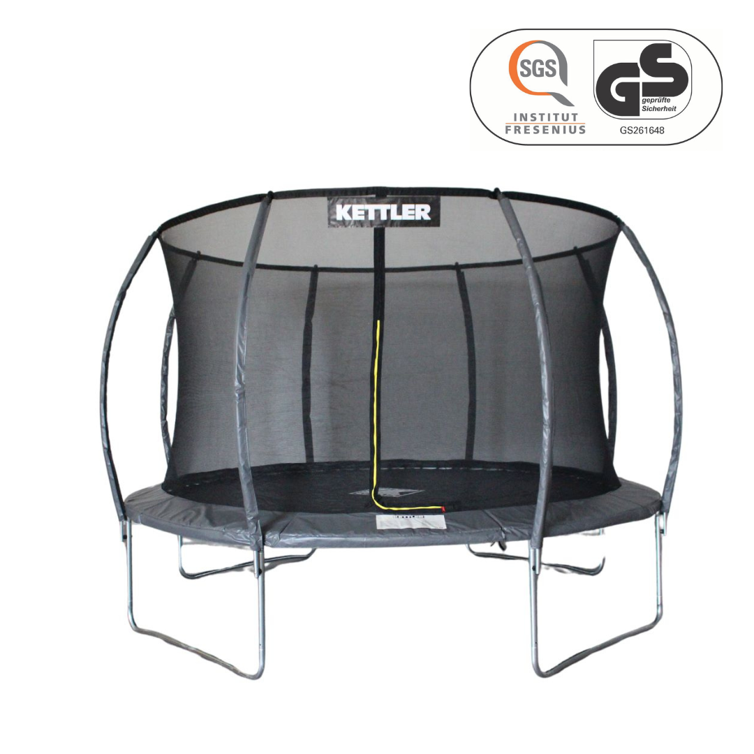 KETTLER Trampolin JUMP 365 cm schwarz- GS Zertifiziert 