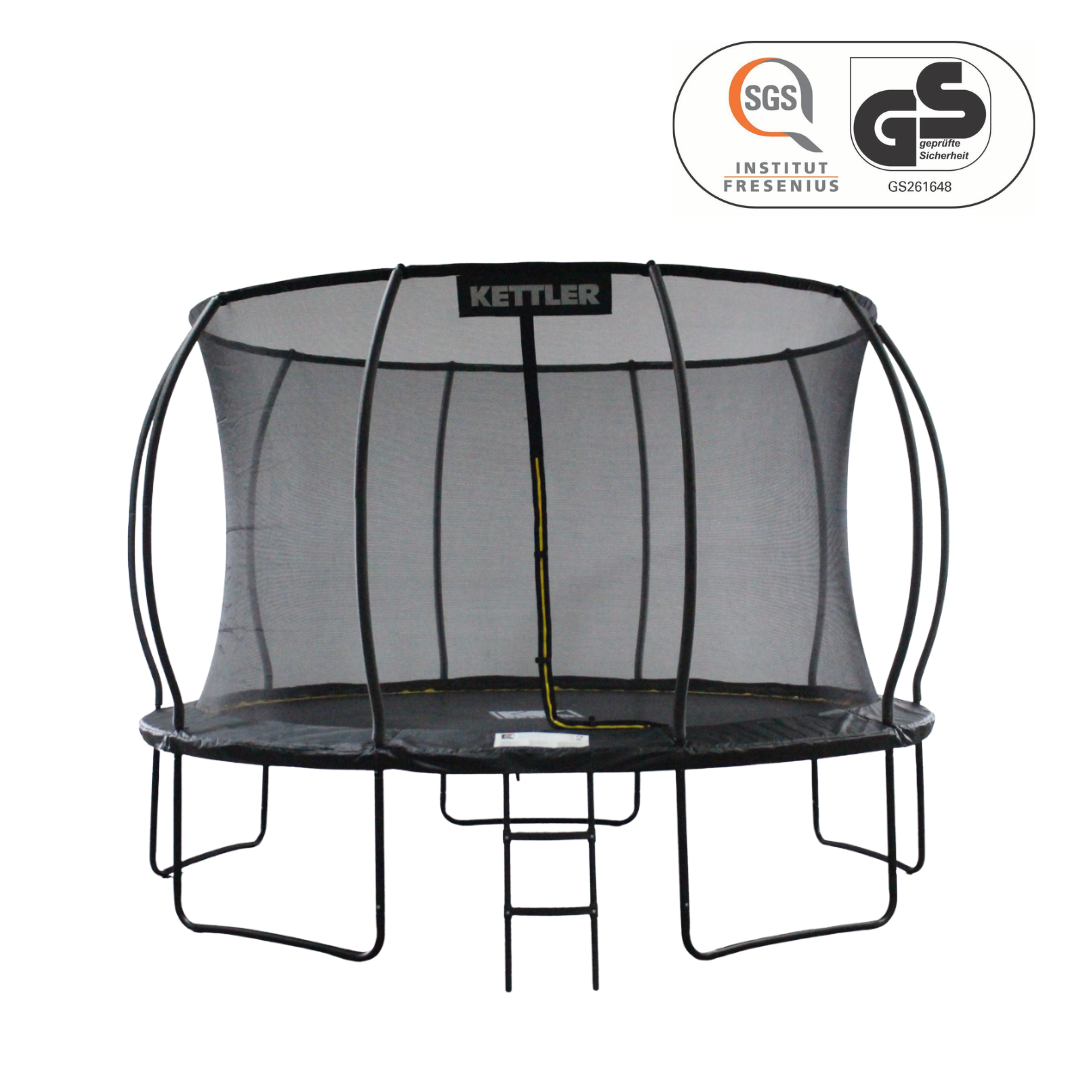 KETTLER Trampolin JUMP 365 cm schwarz- GS Zertifiziert 