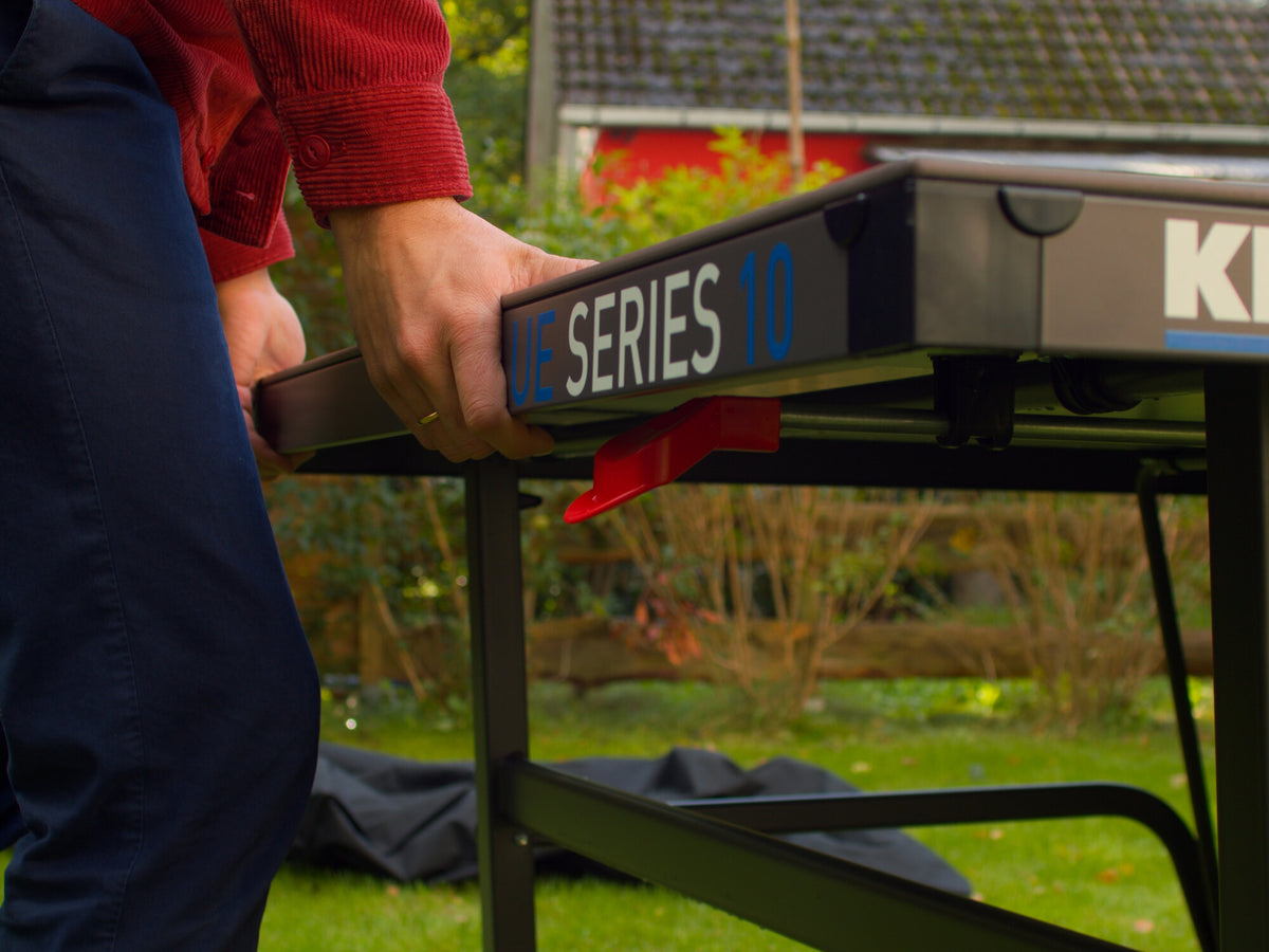 Detail des Rahmens der KETTLER Tischtennisplatte K10 Outdoor